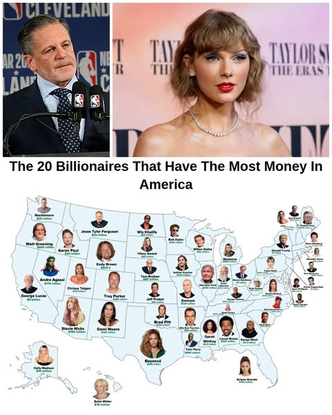 Billionaires With the Most Wealth in Each State