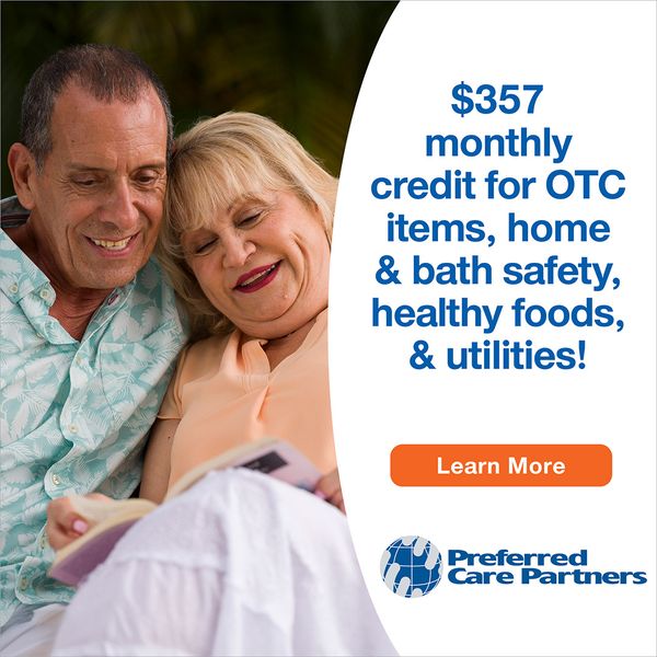 $357 monthly credit for OTC items.